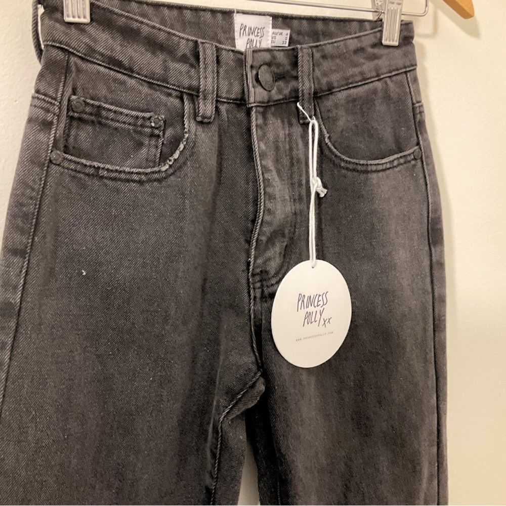 Princess Polly Secondcity Jeans | Black | High Waisted | NWT - Picture 2 of 11
